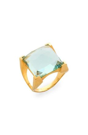 Dean Davidson Plaza Semiprecious Stone Ring in Aquamarine/Gold at Nordstrom, Size 8