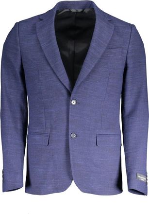 Guess Klassieke Blauwe Damesjas met Zakken - Dames - Blazers - Blauw - L - Jassen