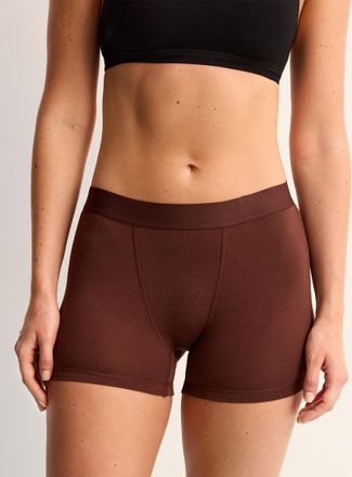 Miiyu Womens Ultra-comfortable elastic-waist boxer brief Organic cotton & TENCEL TM modal