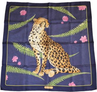 Ferragamo blue Silk Scarf (Pre-Owned)