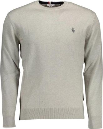 U.S.Polo Association Cotton Sweater - Heren - Sweatshirts - Grijs - 2XL - Katoen - Hoodies & sweatvesten
