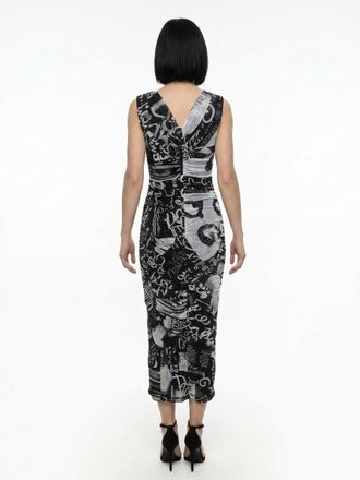 Dolce & Gabbana Womens Bicolor Elastane Casual Dress