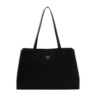 Guess Shoulder Bags, female, Black, Size: ONE SIZE Cabas cuir PU