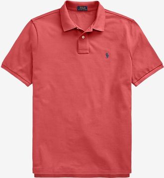 Polo Ralph Lauren Polohemd aus Baumwollpiqué mit Pony-Stickerei Custom Slim Fit
