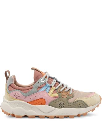 Flower Mountain perforated leather sneakers - women - Leather/Rubber/Fabric/Suede - 37 - Neutrals