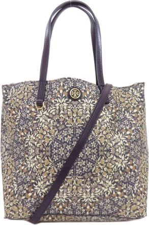 Tory Burch Navy Pvc Tote Bag (Pre-Owned)