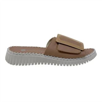Eric Michael Womens Darla Slide Sandals In Nude