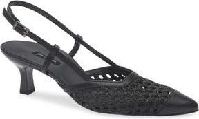 Paul Green Amica Slingback Pointed Toe Pump in Black Diva Soft Nappa at Nordstrom Rack, Size 6Us / 3.5Uk