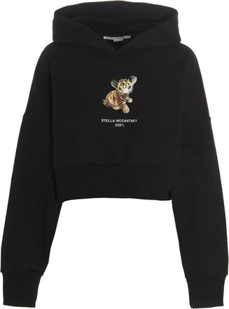 Stella McCartney Black Graphic Logo Hoodie
