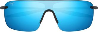 Maui Jim Palulu 99mm PolarizedPlus2 Shield Sunglasses in Blue at Nordstrom
