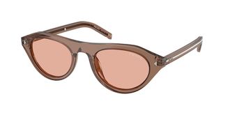 Prada PR B15SF Asian Fit 28I50W Womens Sunglasses Brown Size 52
