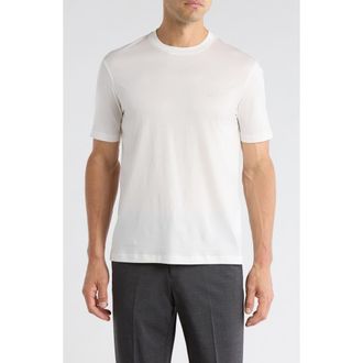 Emporio Armani Lyocell & Cotton T-Shirt in Solid White at Nordstrom, Size Xx-Large