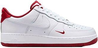Nike Nike Air Force 1 07 LV8 Ess - Mens (HM9483-100, White/Team Red/White), White/Team Red/White, 10.5 UK