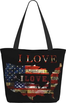 AOOEDM I Love America Ladies Shopping Bag 13x11x7in.The Perfect ValentineS Day Gift.It Is The Best ValentineS Day Gift For Mom, Daughter, Wife,Etc