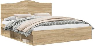 vidaXL Estructura De Cama Sonoma 180 X 200 Cm Madera De Pino Macizo Vidaxl