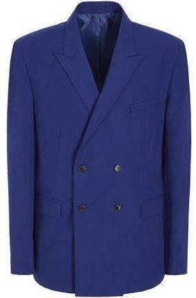 8 by YOOX COTTON RELAXED-FIT DOUBLE-BRESTED BLAZER