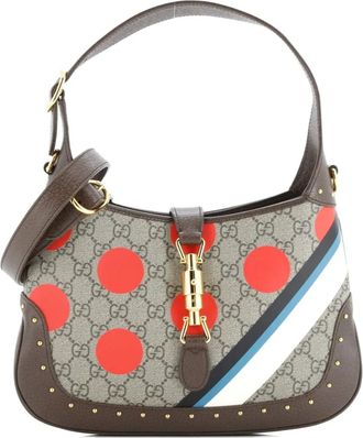Gucci Jackie 1961 Printed GG Coated Canvas Small hobo bag - Veelkleurig