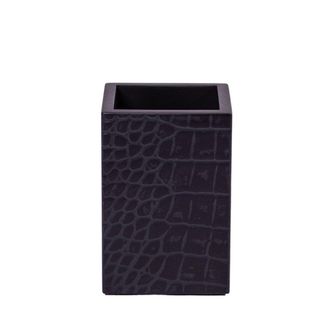 Posh Trading Company Chelsea Pen Holder - Croc Noir in Black