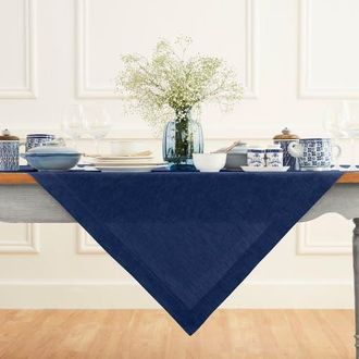 Solino Home Linen Table Throw - Athena, 52 x 52, 52 x 52 in Royal Blue at Nordstrom, Size Medium