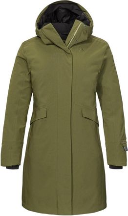 Sch&ouml;ffel Ins Coat Style Optimea - Dames - Parka Jassen - Groen - M - Leer - Jassen