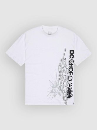DC Side Flame T-Shirt weiss