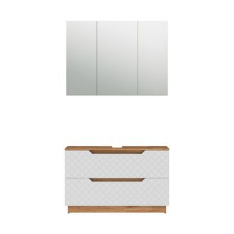 Vicco Conjunto De Muebles De Ba&ntilde;o Lotta, Blanco, 2 Piezas, Vicco