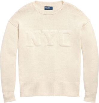 Polo Ralph Lauren cotton-blend long sleeved pullover - men - Linen/Flax/Cotton - S - Neutrals