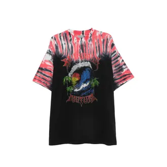 Balenciaga Tie-dye Graphic-print T-shirt