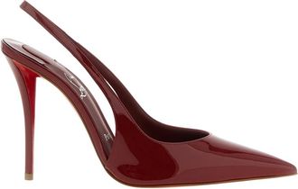 Christian Louboutin Dames, Schoenen, Rood, Maat: 38 1/2 EU Leer