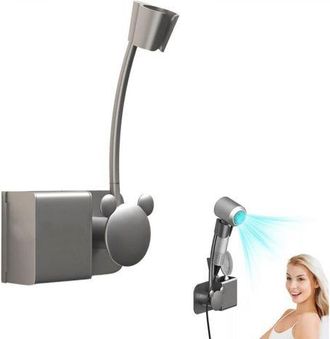 OEM Soporte De Pared Para Secador De Pelo, Ajustable 360&deg;, Manos Libres, Con Cable Colgante, Soporte Flexible Para Secador De Pelo