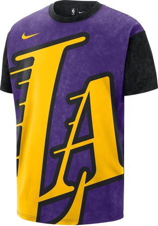 Nike Los Angeles Lakers Essential City Edition Nike Mens NBA Max90 T-Shirt in Purple | IM7850-504