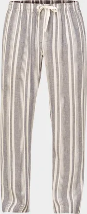 Majestic International Mens Summer Woven Stripe Lounge Pants