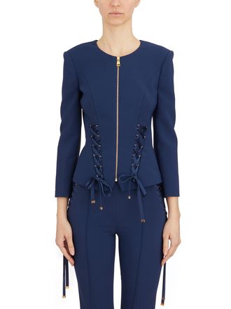 Elisabetta Franchi Slim Jacket Met Rits