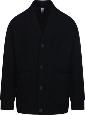 Hev&ograve; Cimino K Jacket - Heren - Vesten - Zwart - S - Truien & Vesten