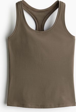 H&M Sport-Tanktop mit SoftMove - Beige