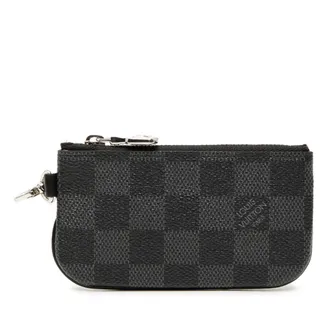 Louis Vuitton Black Pvc Coin Purse/Coin Case (Pre-Owned)