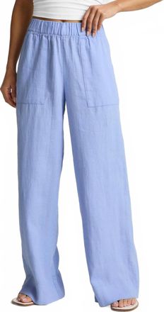 Beyond Yoga Softwash Linen Easy Wide Leg Pant In Pastel Periwinkle
