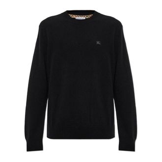 Burberry Truien & Vesten, Heren, Zwart, XL, Kasjmier, Clifford Kasjmier Trui