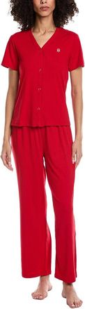Tommy Hilfiger 2Pc Sleep Pant & Cardigan Set