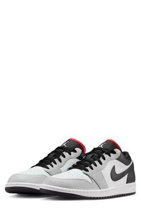 Nike Jordan Air Jordan 1 Low Basketball Sneaker in Neutral Grey/Black at Nordstrom, Size 10.5