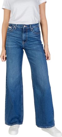 Calvin Klein Jeans Womens Wide Leg Denim Pants - Blue Cotton - Size 25 (Waist)