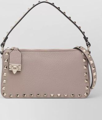 Valentino Garavani shoulder bag top handle pebbled studs
