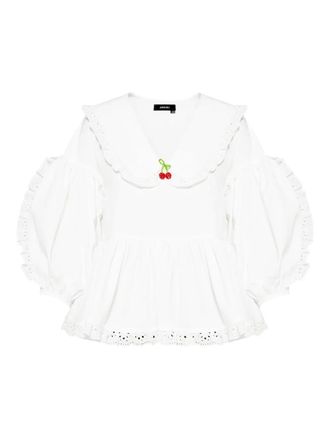Anouki ruffled blouse - White