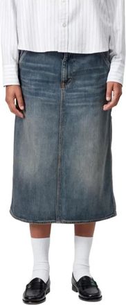 Carhartt Work in Progress Single Knee Skirt - Dames - Spijkerrokken - Blauw - M - Katoen - Rokken