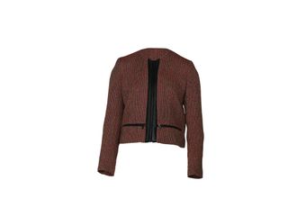 Sandro Sandro Paris tweed blazer en rok set in rode katoen