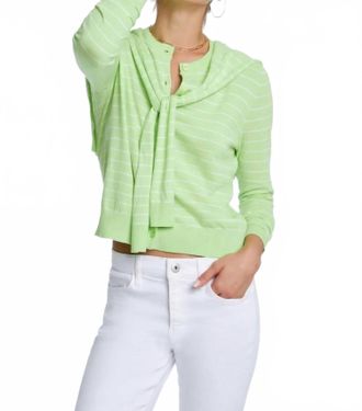 Elliott Lauren Fake Out Cardigan In Kiwi
