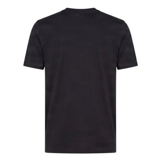 HUGO BOSS Tops, Heren, Zwart, M, Katoen, T-shirt met ronde hals