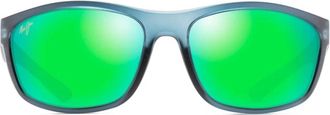 Maui Jim Nuu Landing Gepolariseerde Zonnebril - unisex - Zonnebrillen - Grijs - 62 MM - Nylon - Accessoires