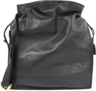 Loewe Pre-owned Bucket Bags, female, Black, Size: ONE SIZE Pre-owned Leather Shoulder Bag