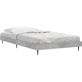 vidaXL Bed Frame without Mattress Concrete Grey 90x200 cm Vidaxl
